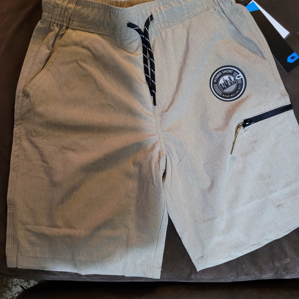 Tony Hawk Kids Tan Shorts with Black Accents